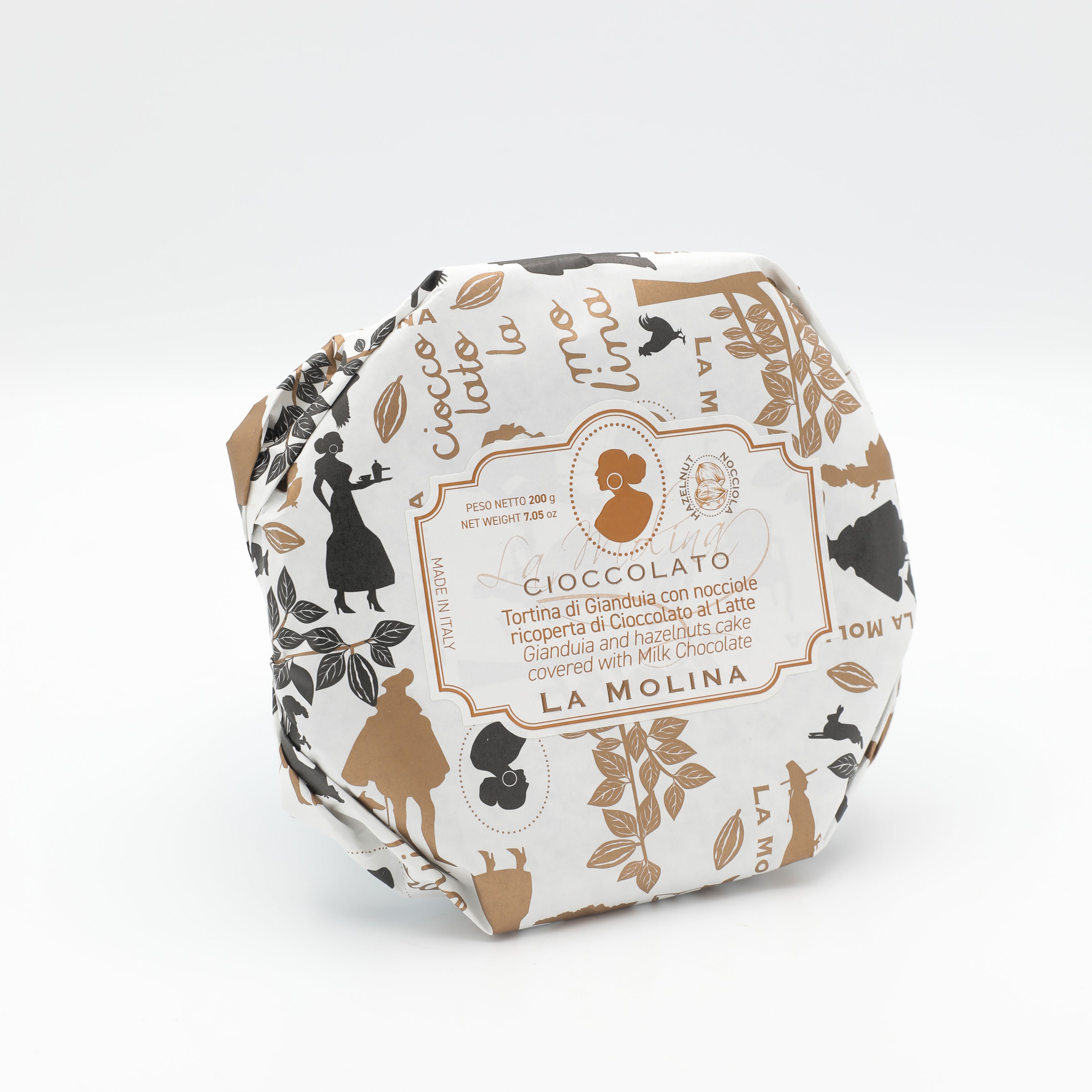 TORTINA GIANDUIA AL LATTE E NOCCIOLE 200G
