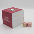30 TOCCHINI INCARTATI CIOCC.BIANCO E LAMPONE SCATOLA CUBO