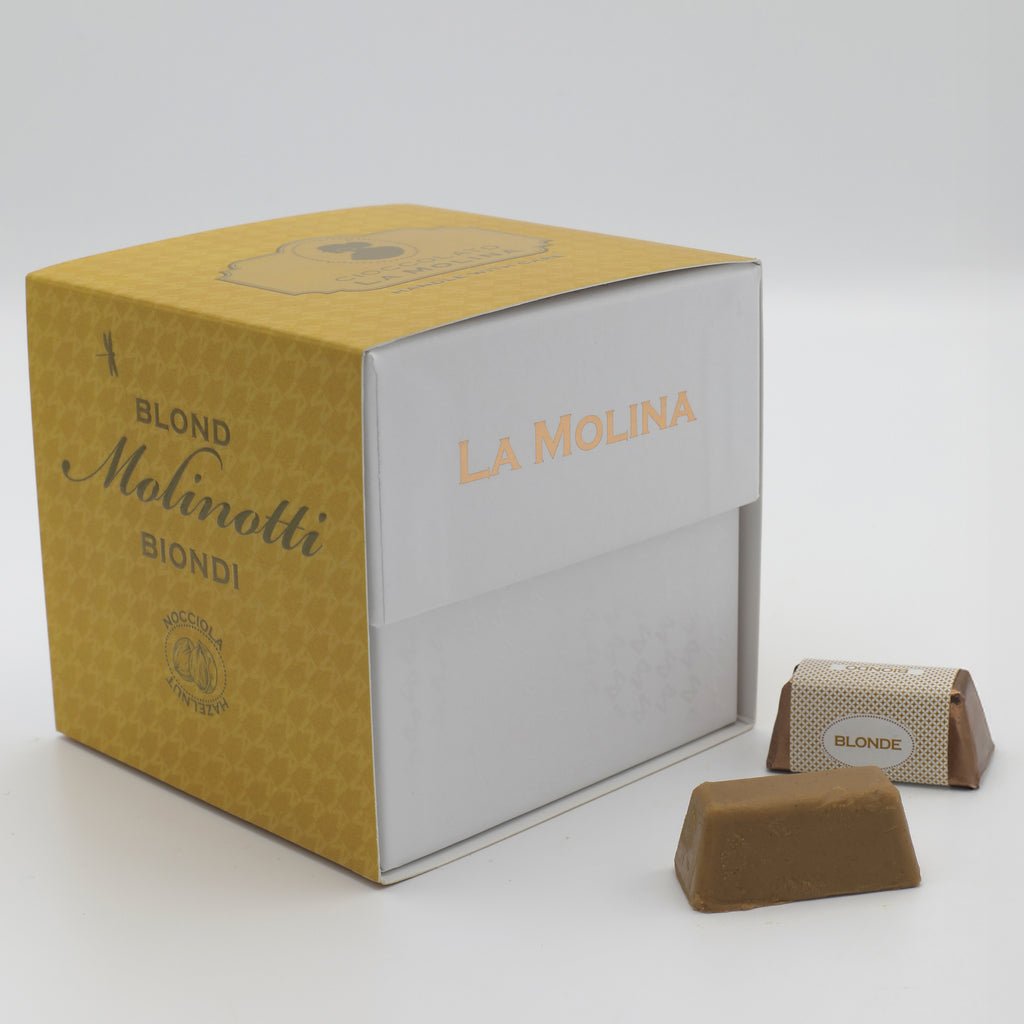 30 MOLINOTTI INCARTATI BIONDI SCATOLA CUBO 335 G