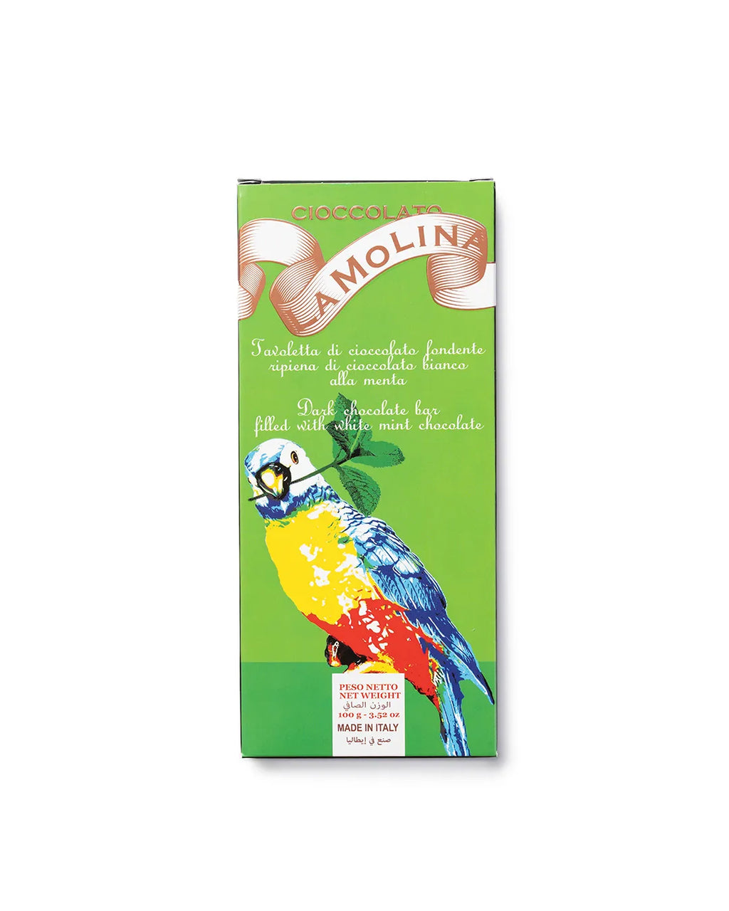 TAVOLETTA 100 GR CIOC FONDENTE RIPIENA CIOC BIANCO E MENTA