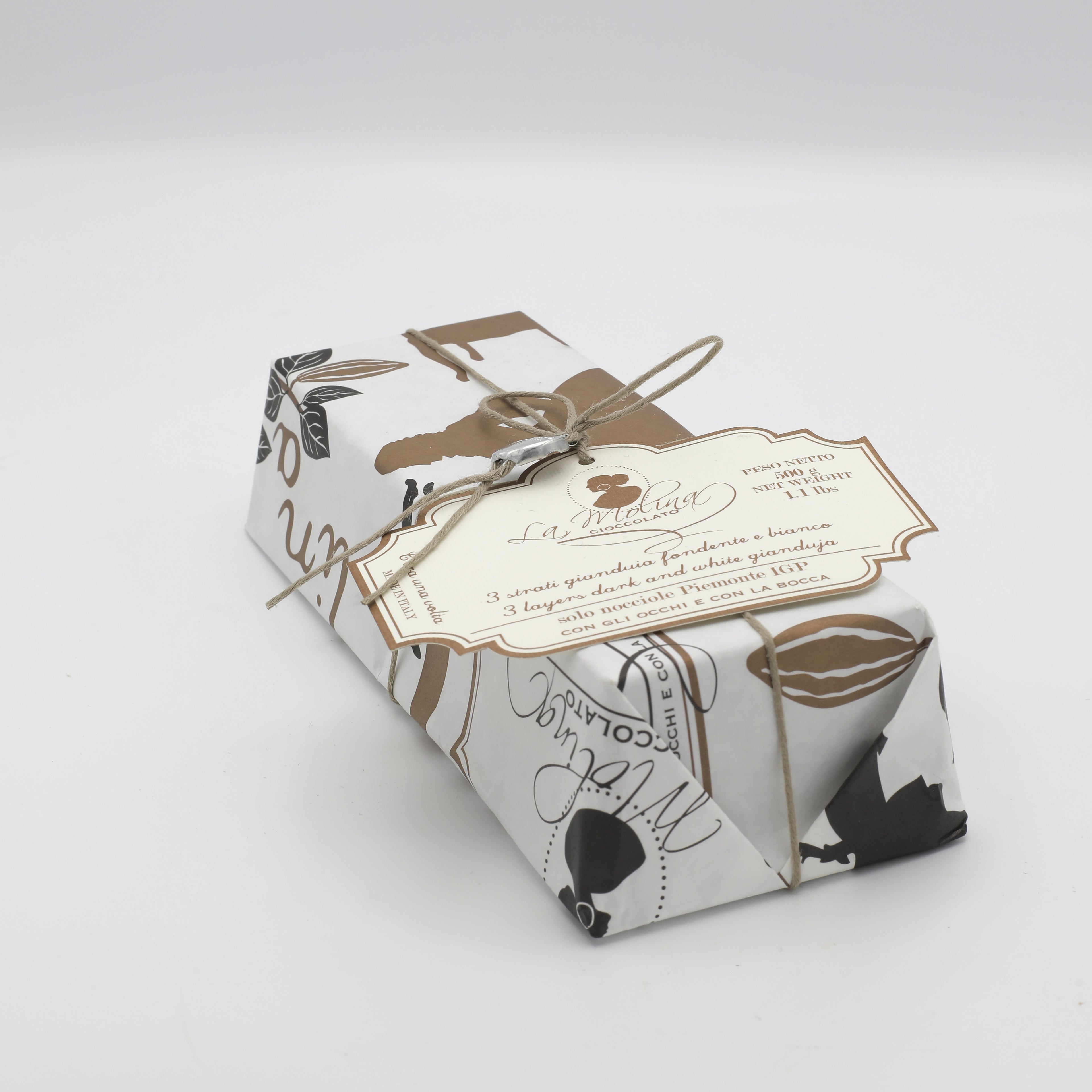 C'ERA UNA VOLTA 3 STRATI (GIANDUIA FONDENTE E BIANCO) 500 G