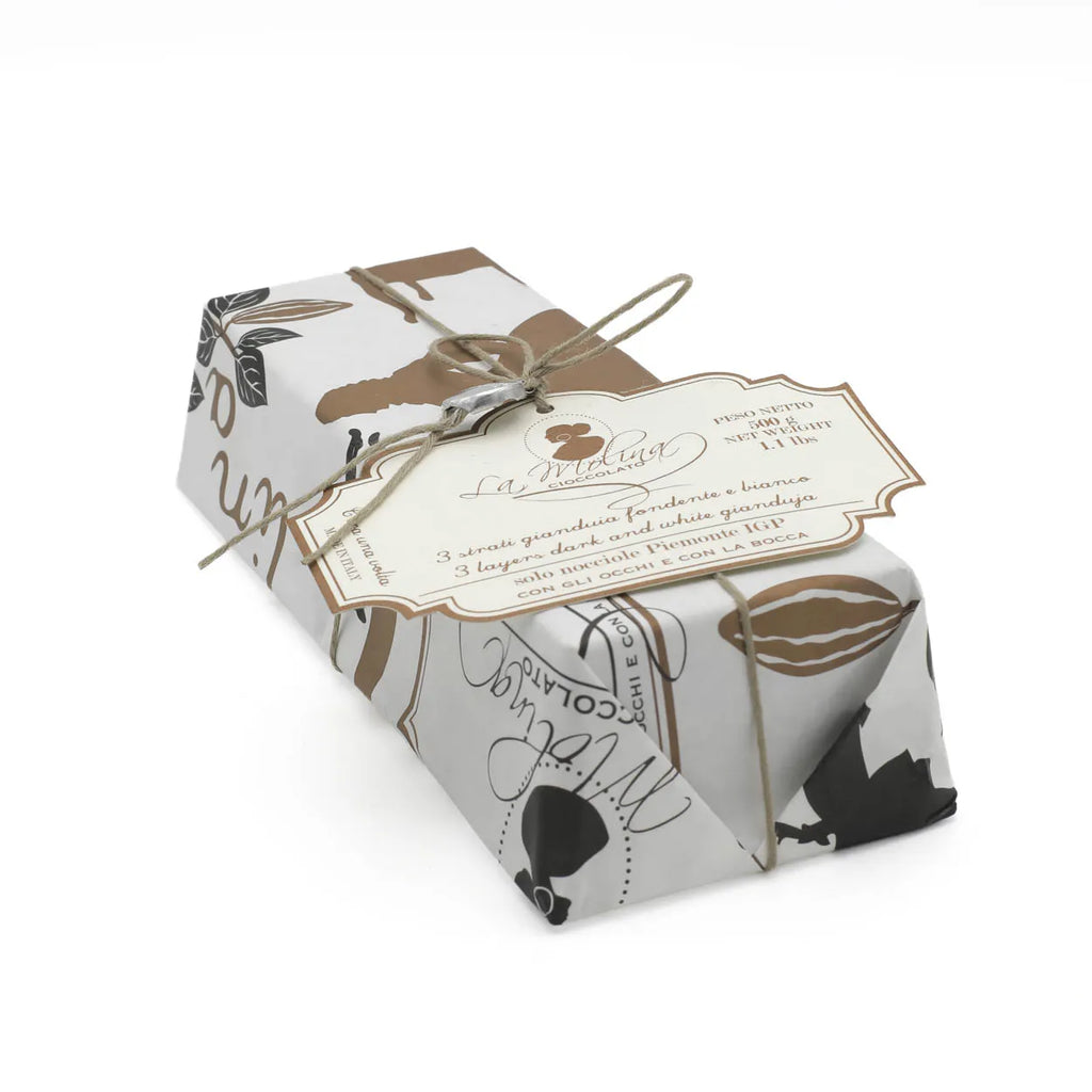 ONCE UPON A TIME 3 LAYERS (HAZELNUT CHOCOLATE, DARK, AND WHITE) 500 G