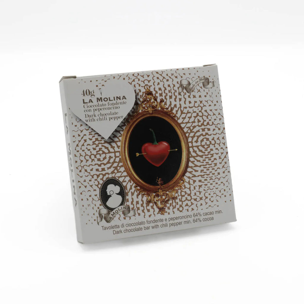 LOVE DARK CHOCOLATE BAR 64% WITH CHILI PEPPER 40G
