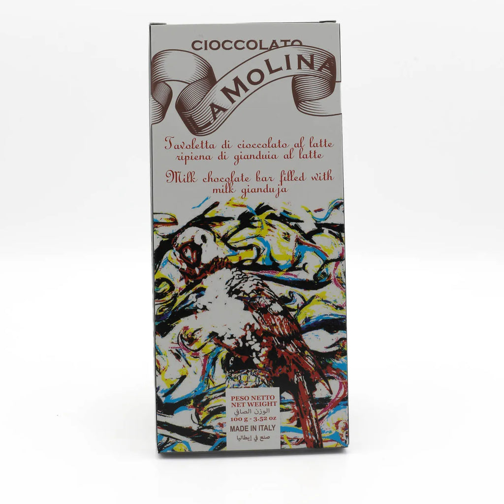 100g MILK CHOCOLATE BAR FILLED WITH MILK GIANDUIA