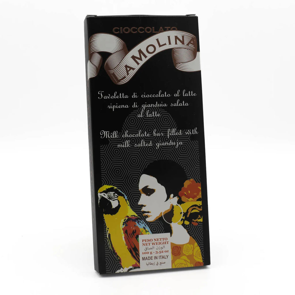 100G MILK CHOCOLATE BAR FILLED WITH SALTED MILK GIANDUIA