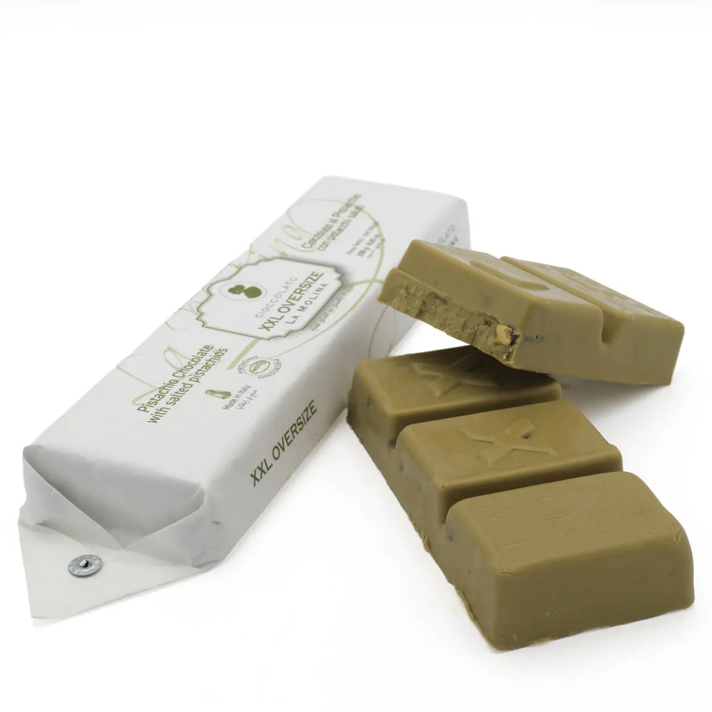 OVERSIZE XXL WHITE CHOCOLATE WITH SALTED PISTACHIOS 250G WRAPPED