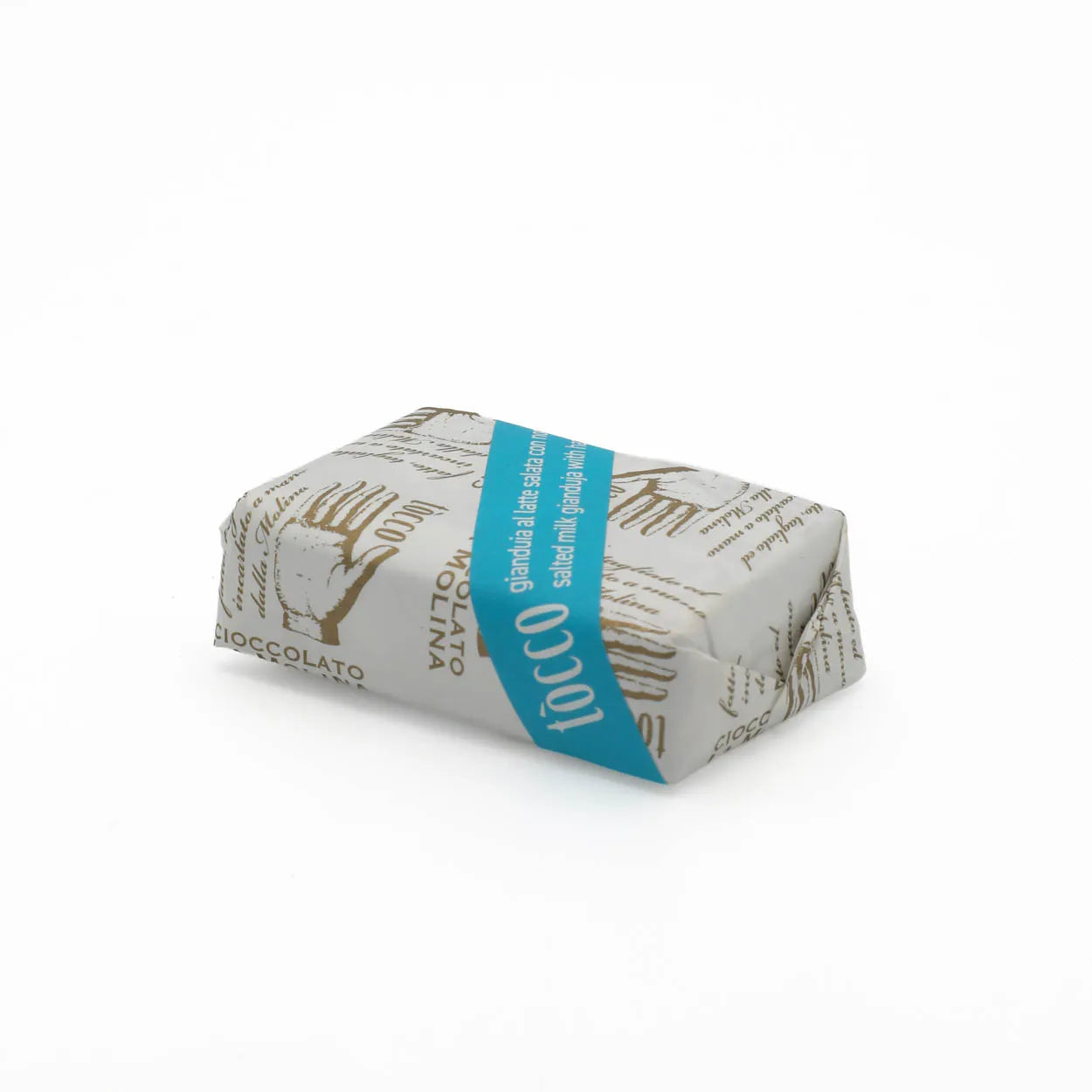 SALTED MILK CHOCOLATE GIANDUIA TOUCH WITH WHOLE HAZELNUTS 50 G WRAPPED