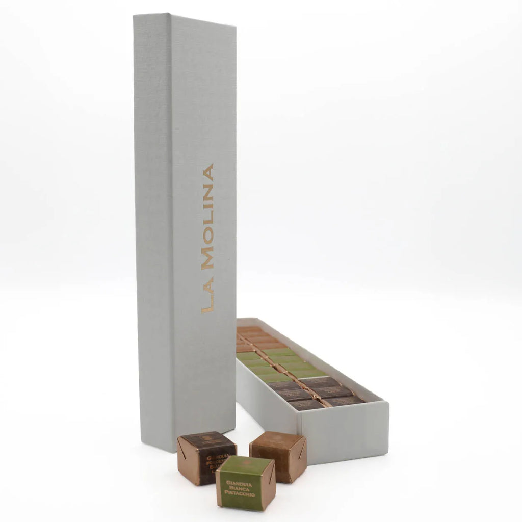 ASSORTED CREMINI CHOCOLATES BOX - 24 WRAPPED - 3 FLAVORS - 216 GR