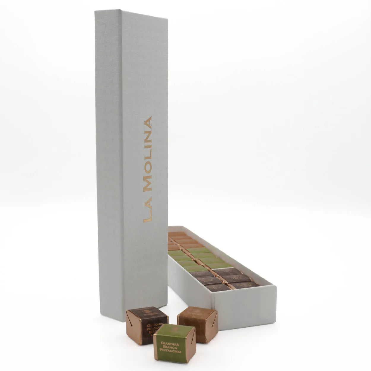 ASSORTED CREMINI CHOCOLATES BOX - 24 WRAPPED - 3 FLAVORS - 216 GR