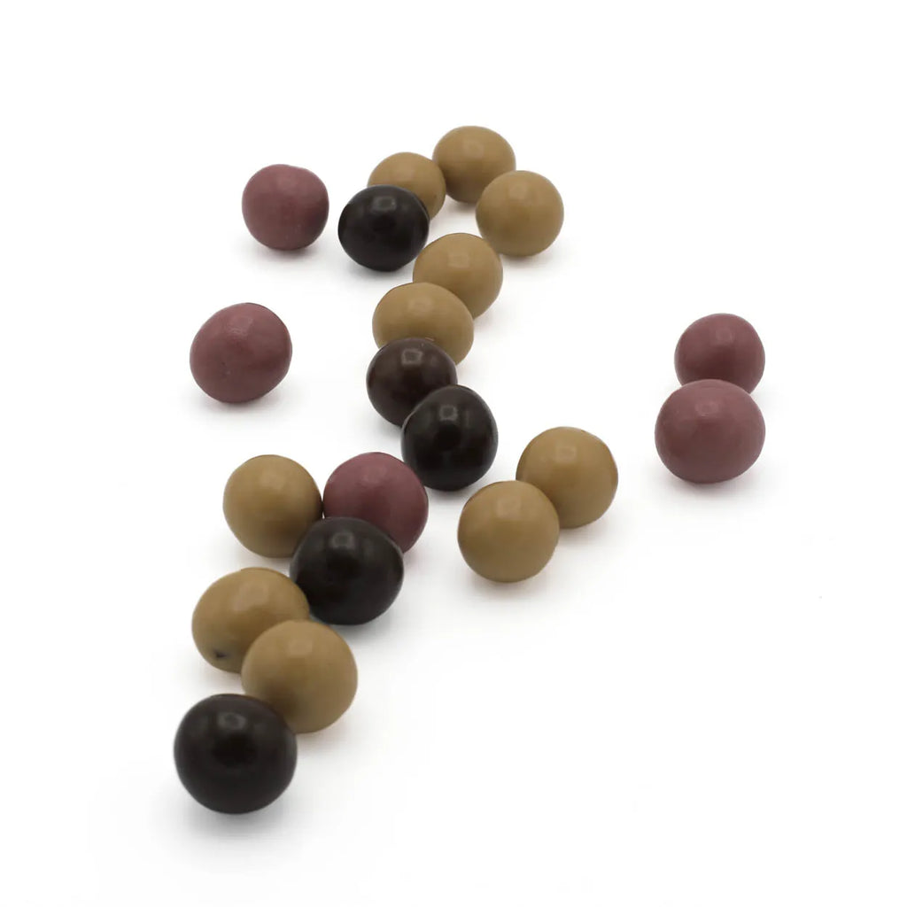 DRAGEES PGI ASSORTED IN 4 FLAVORS 250 GR RUBY,MILK,GOLD,DARK.