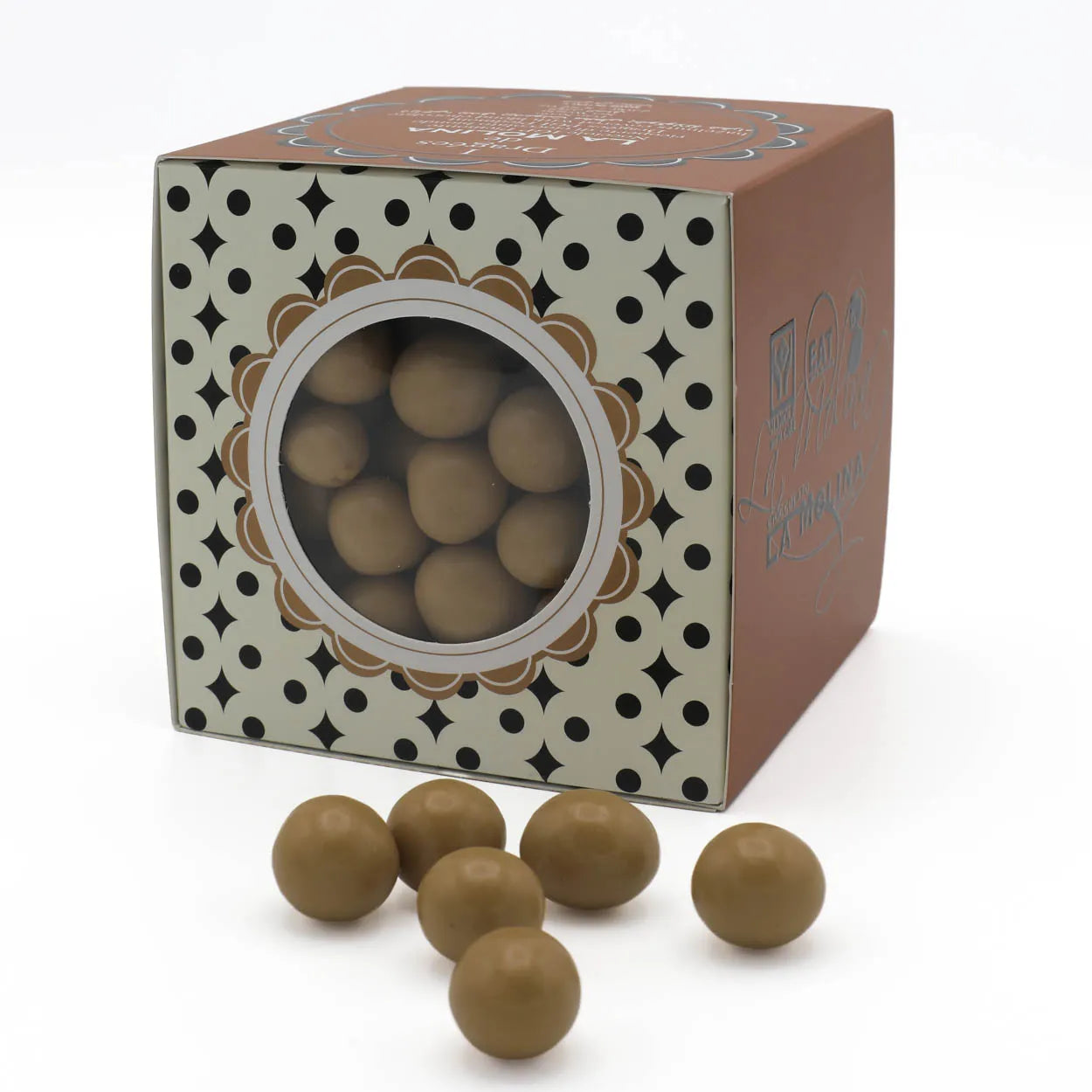 IGP DRAGEES COATED WITH BLOND CHOCOLATE IN A BOX 250GR
