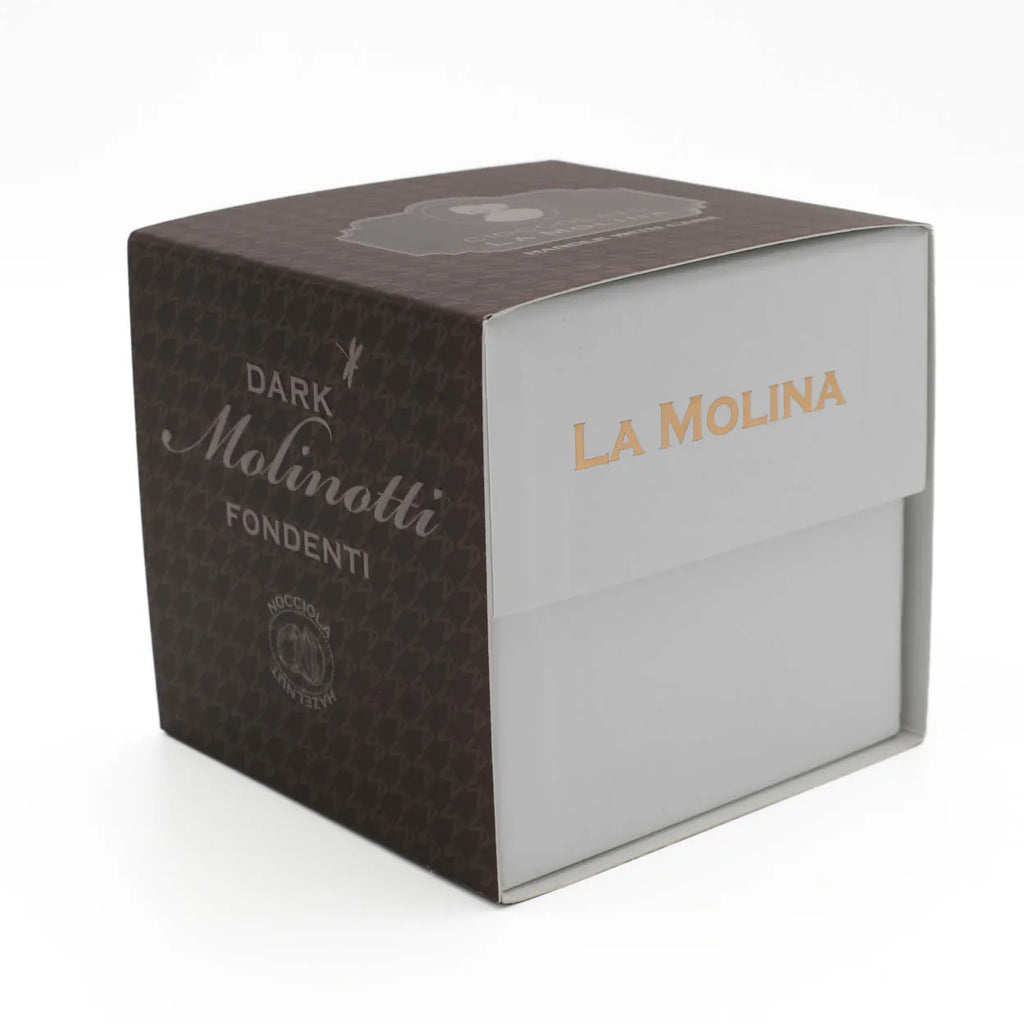 30 WRAPPED MOLINOTTI DARK CHOCOLATE CUBE BOX 335 G