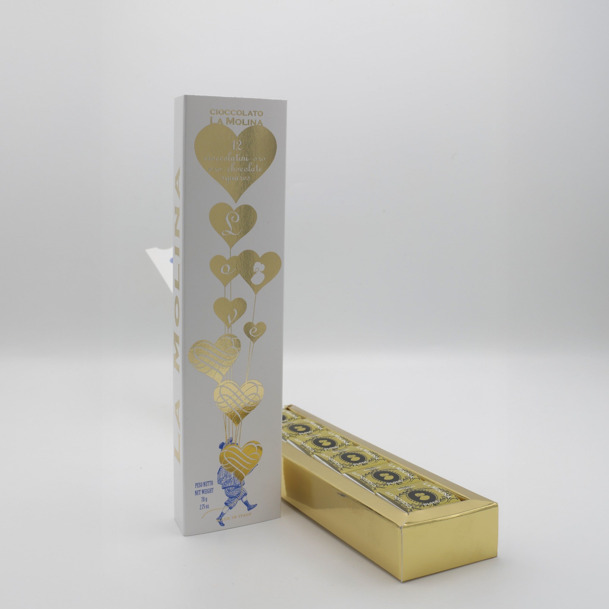 ASTUCCIO LOVE CHILD - 12 CIOCCOLATINI ORO 78 G