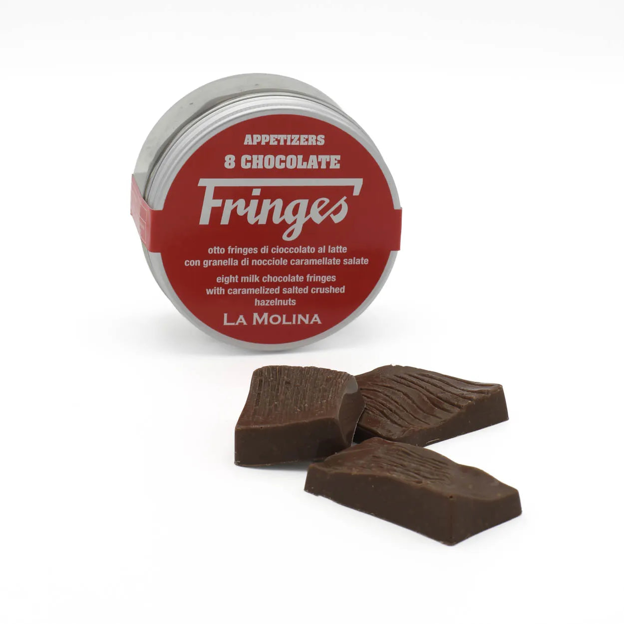FRINGES 8 PIECES MILK CHOCOLATE AND SALTED HAZELNUTS 66 G