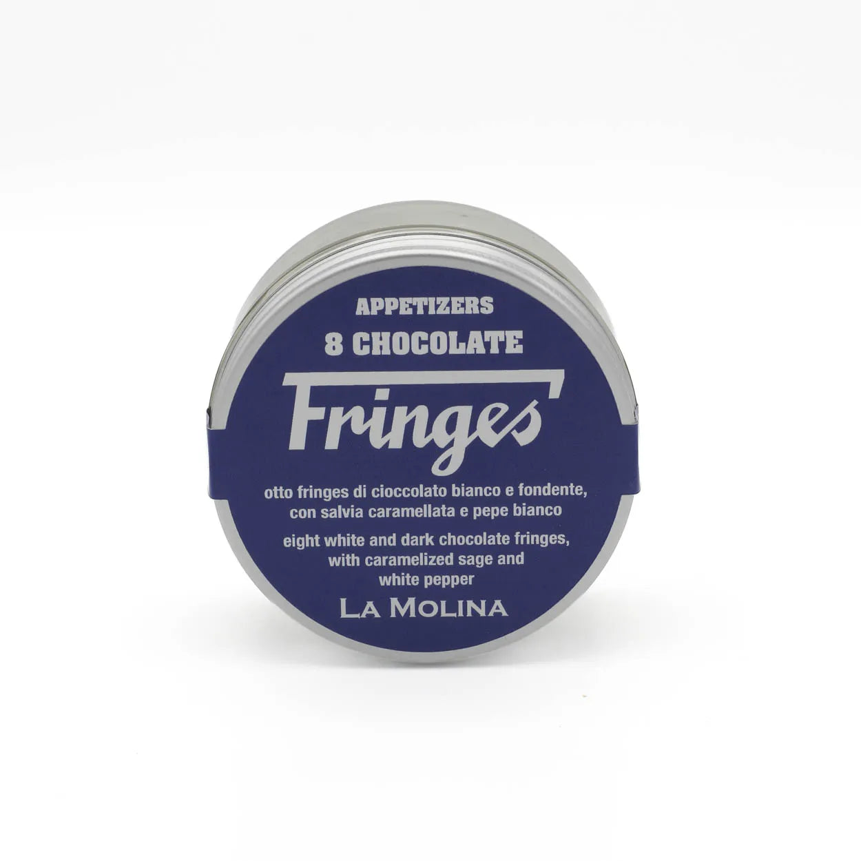 8 PIECES CHOCOLATE FRINGES GOLD, SAGE AND WHITE PEPPER 66G