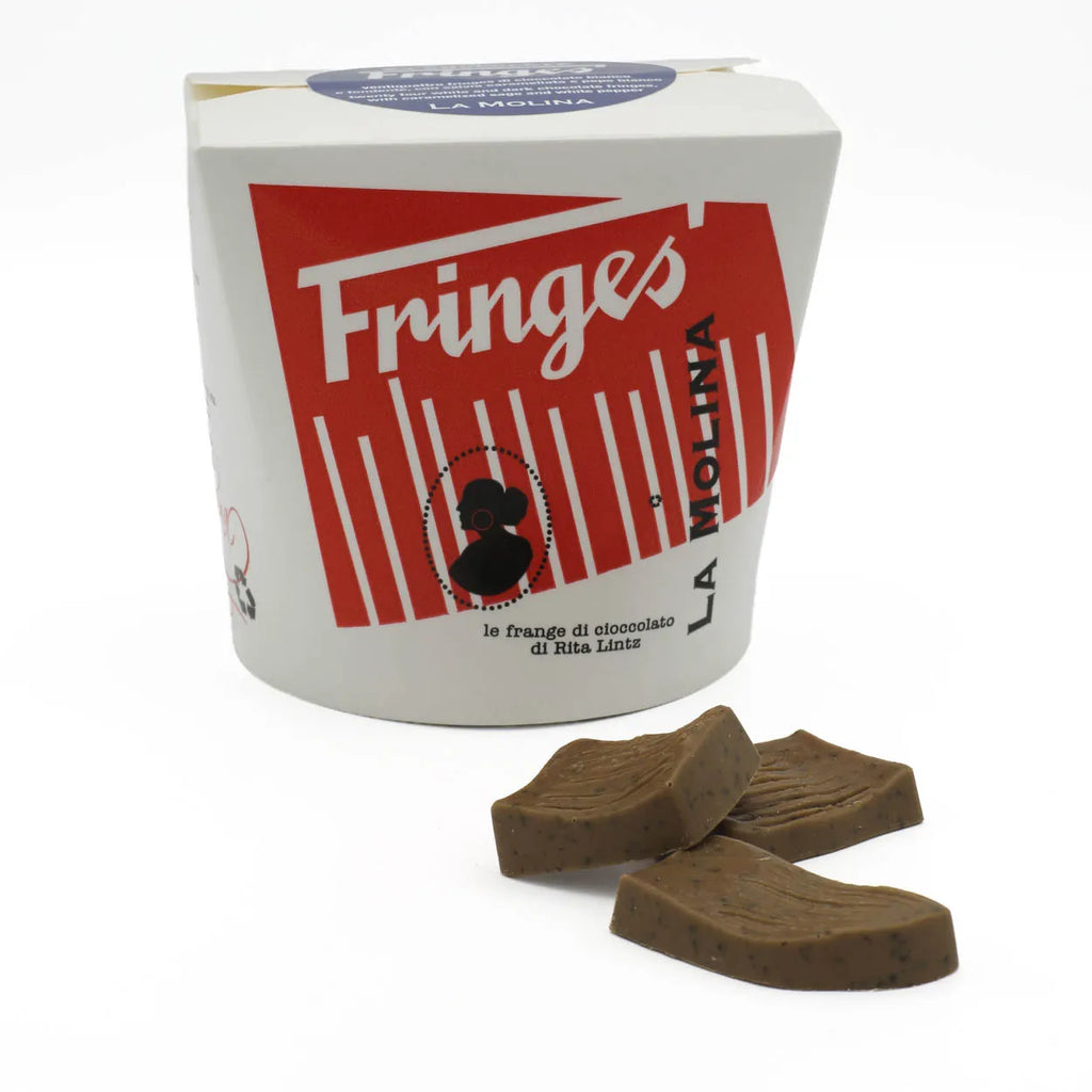 FRINGES TAKE AWAY GOLD CHOCOLATE SAGE AND WHITE PEPPER 200G