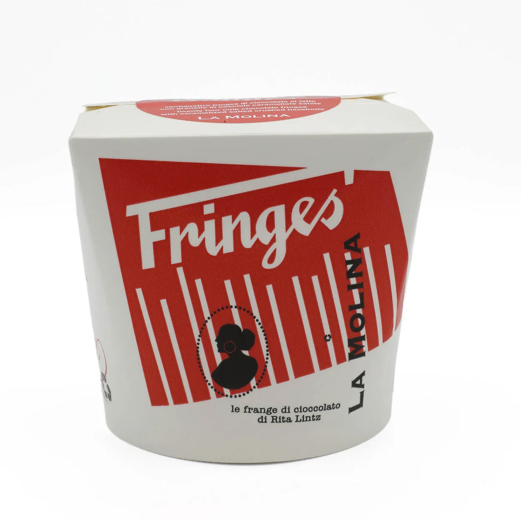 FRINGES TAKE AWAY-MILK CHOCOLATE & SALTED HAZELNUTS 200G