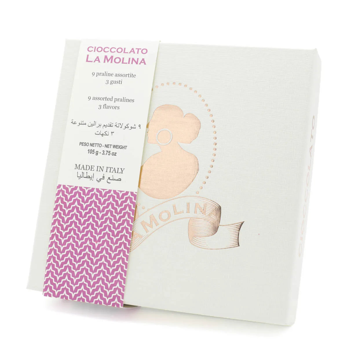 NINE ASSORTED PRALINES THREE FLAVOURS 105g