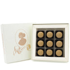 NINE GOLD CHOCOLATE PRALINES FILLED WITH SALTED GIANDUIA 115G