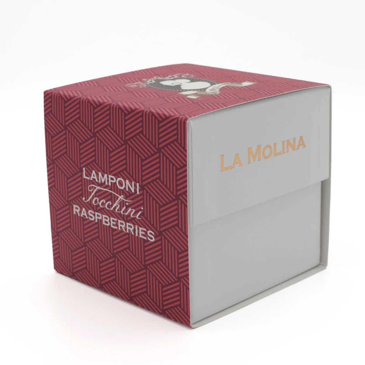 30 WRAPPED WHITE CHOCOLATE AND RASPBERRY BITES CUBE BOX