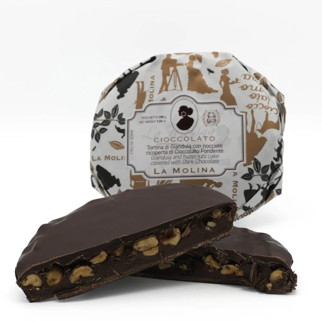 DARK GIANDUJA AND HAZELNUT CAKE 200 G